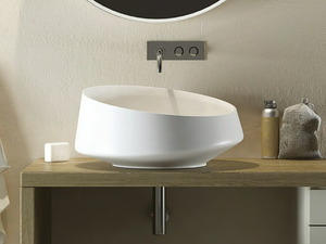 MARECHIARO - Countertop round composite material washbasin _ Relax Design